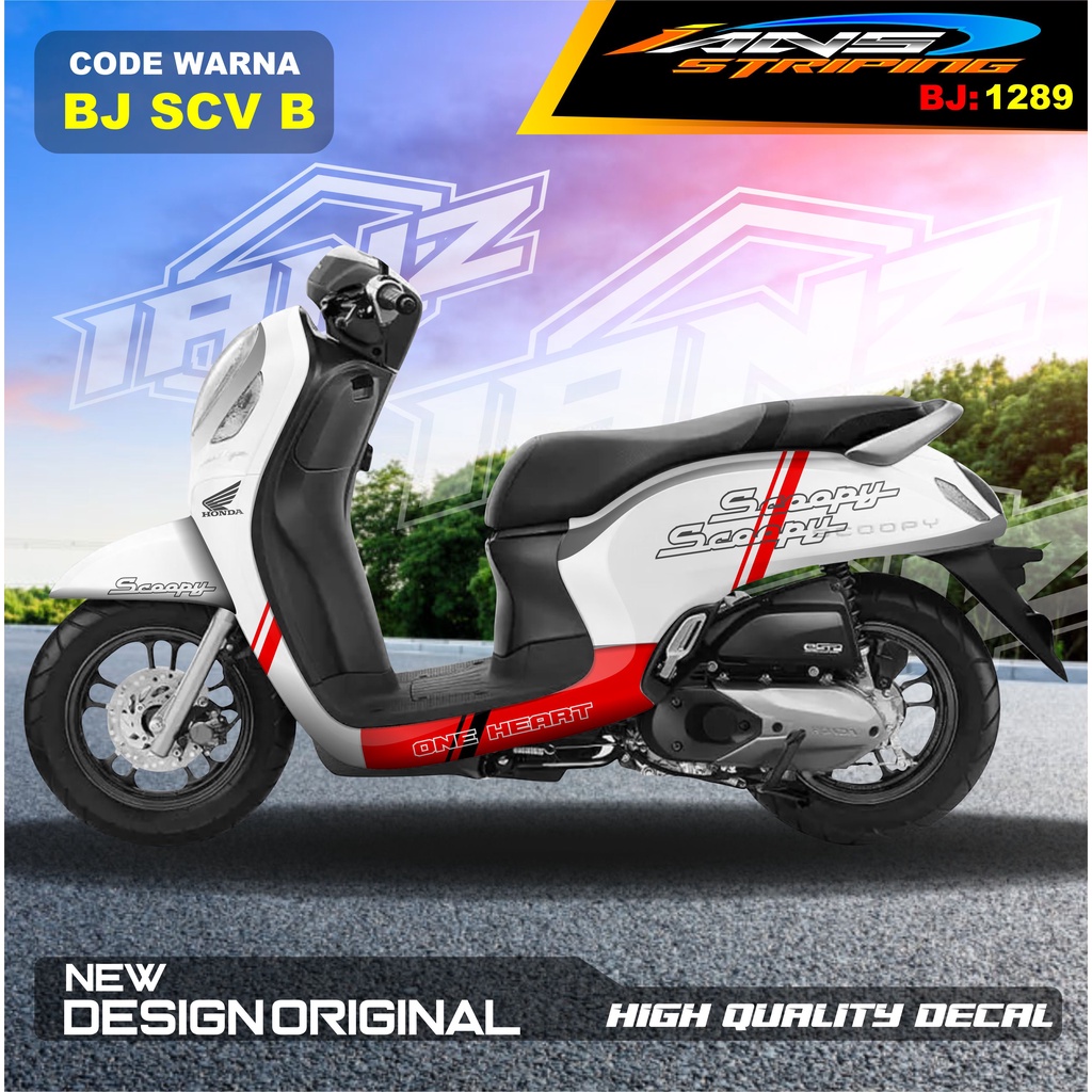 STICKER HONDA SCOOPY FULL BODY / STICKER VARIASI SCOOPY ELEGANT/ STICKER TERBARU