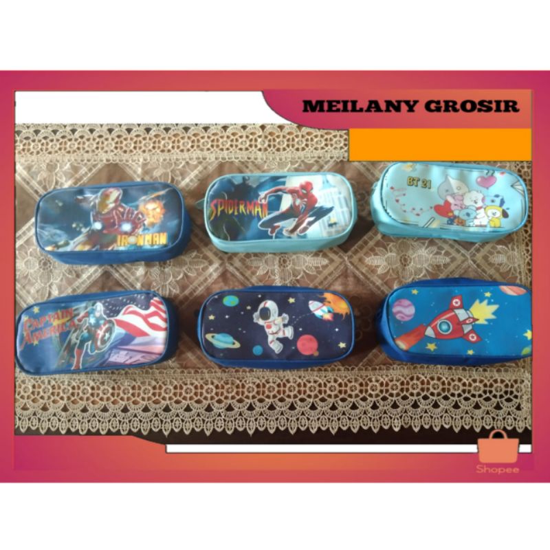 

kotak pensil kain/Tepak Anak Sekolah Karakter