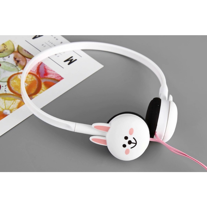 [KN-200] Headphone Karakter Kartun Hewan Imut / Headset Kartun Lucu / Earphone Overhead Motif Kepala Kartun Animals