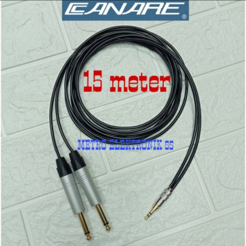 Kabel Canare Kecil Jack 2 Akai To Mini Stereo 3.5 Mm. 15 Meter