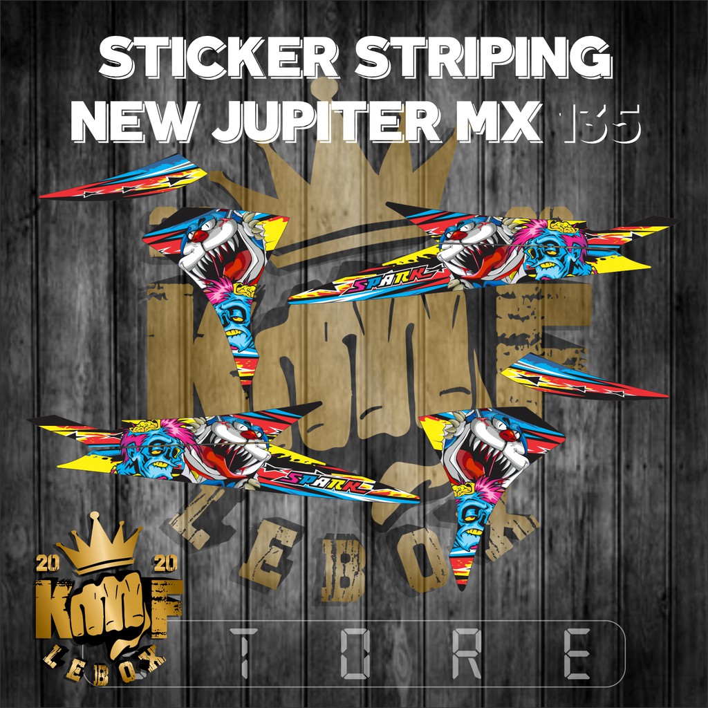 STICKER STRIPING NEW JUPITER MX 135 DORAEMON ZOMBIE