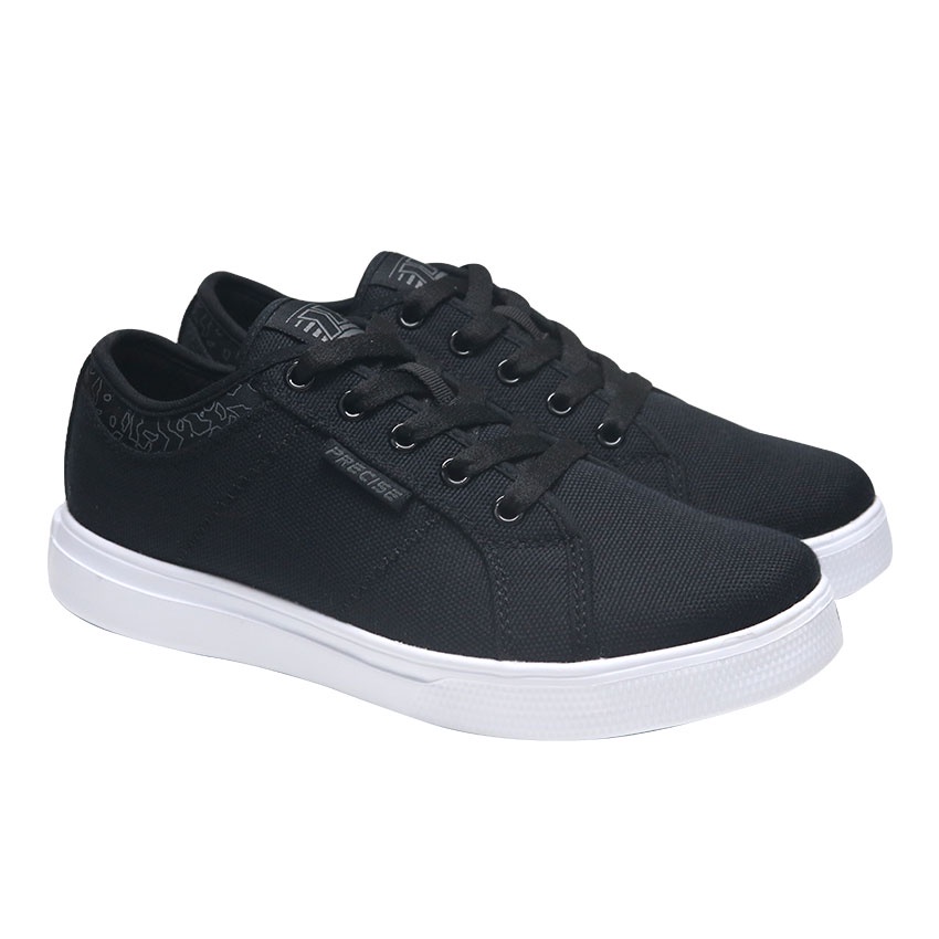 Precise Devan W Sepatu Sneakers Hitam Pria - Black/White