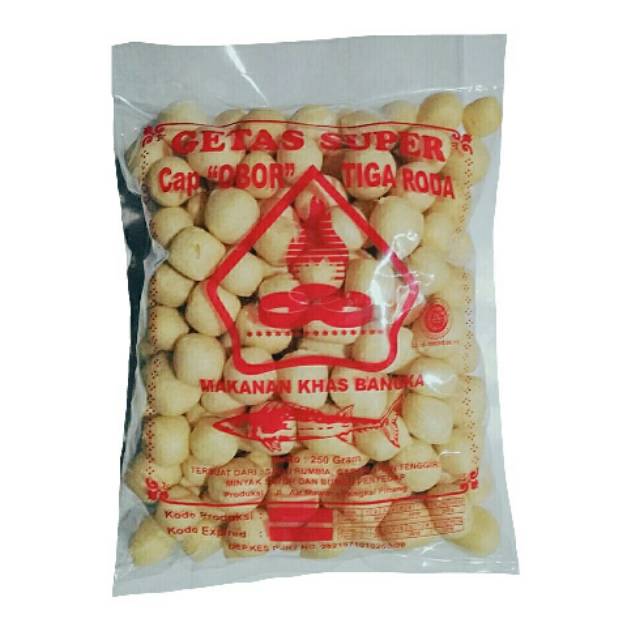 

GETAS SUPER BANGKA IKAN TENGGIRI CAP OBOR TIGA RODA 250GRAM OLEH OLEH SNACK CEMILAN KHAS BANGKA