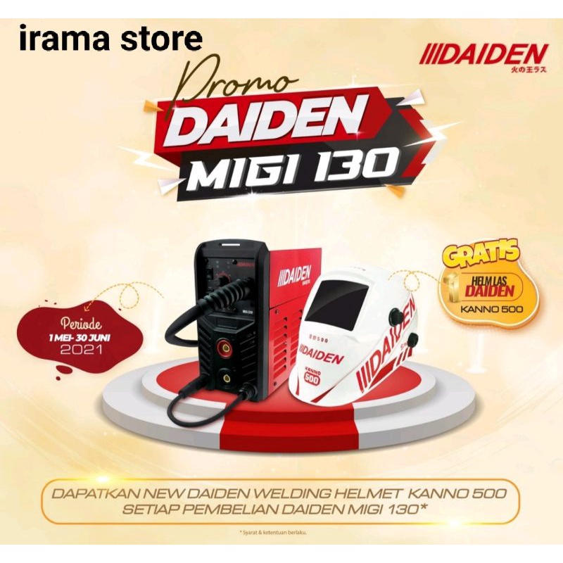 MESIN LAS DAIDEN MIGi 130 MESIN LAS CO  DAIDEN MIG 130 TRAVO LAS INVERTER