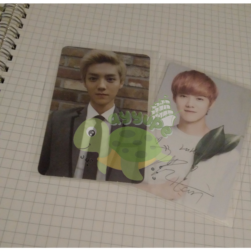 Photocard Luhan Growl dan Nature Republic (set 2pc) OFFICIAL EXO PHOTOCARD