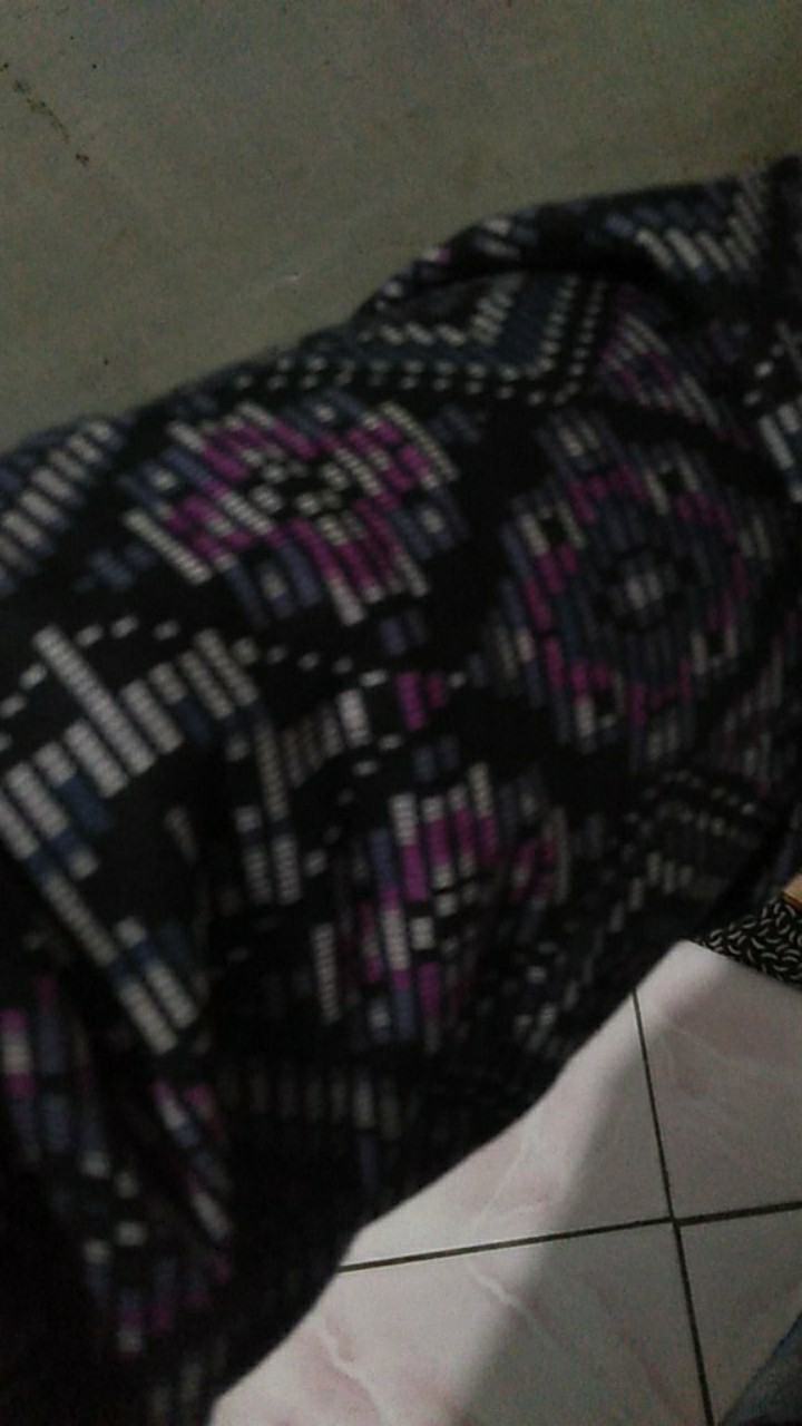 Ondeng88 Kemeja Batik Pria Lengan Panjang Motif Diamond Songket Biru Hitam Merah