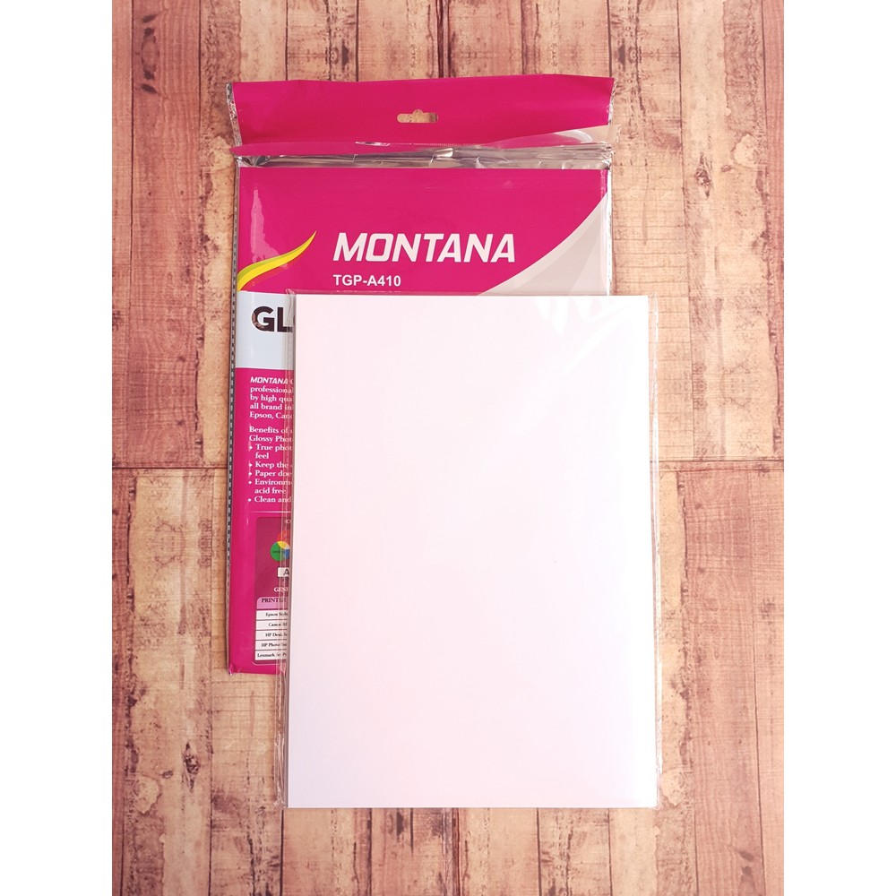 Kertas Photo - Photopaper - Montana Glossy Paper 210 Gsm - Montana TGP-A410