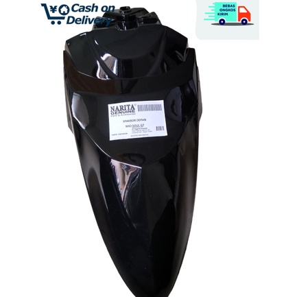 spakbor depan yamaha mio soul gt 115 warna hitam