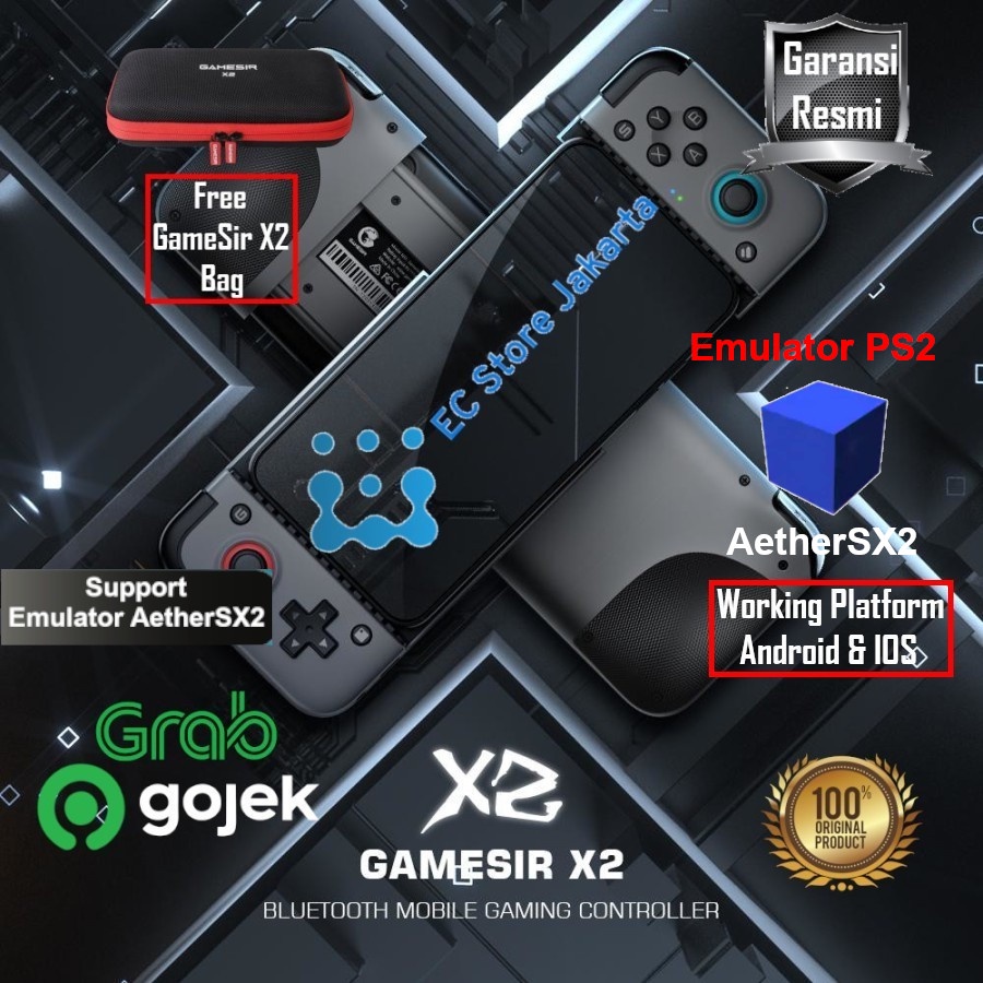 Gamesir X2 Bluetooth 5.0 New Version Mobile Gaming Controller Gamepad Android and IOS