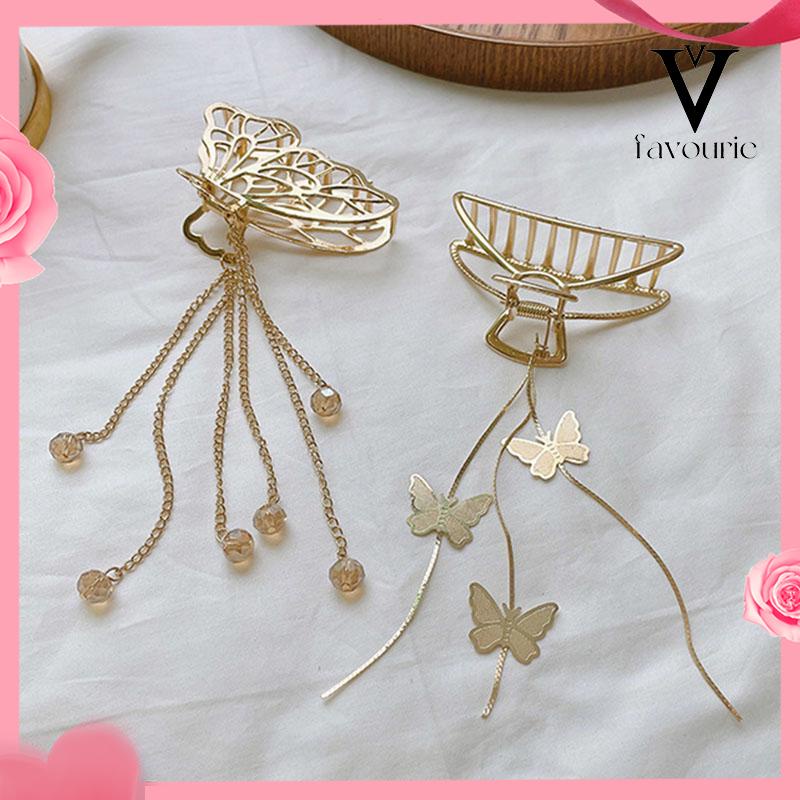 [COD]Butterfly Jepit Rambut Bentuk Kupu-Kupu Bahan Metal Ukuran Besar-FA