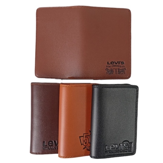 Dompet Pria Lipat Ukuran 3/4 Kulit Sintetis