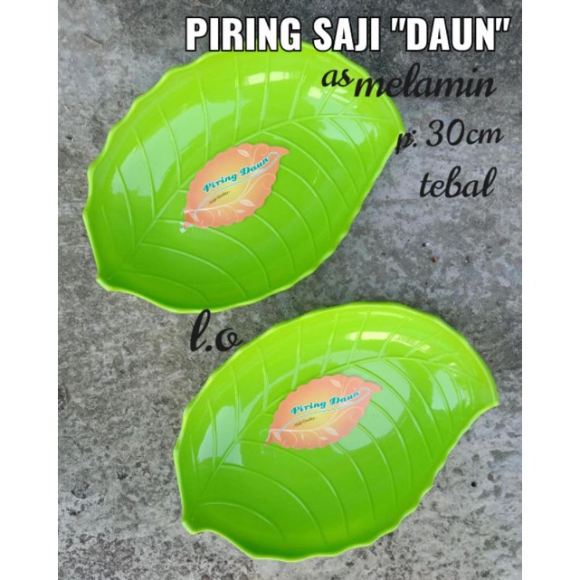 PROMOOO PIRING MELAMIN MOTIF DAUN /TEBAL
