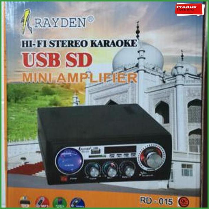 Promo MINI AMPLIFIER USB SD MP3 DVD AC/DC MERK RAYDEN RD 015 _Best Seller