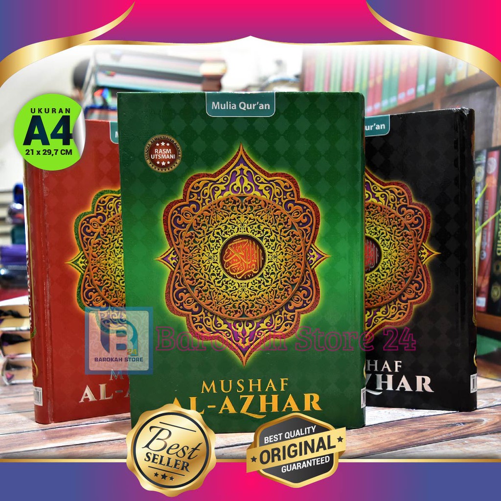 Al Quran A4 Mushaf Al Azhar -  Al Quran Non Terjemah A4 – Al Quran Besar – Al Quran Al Azhar