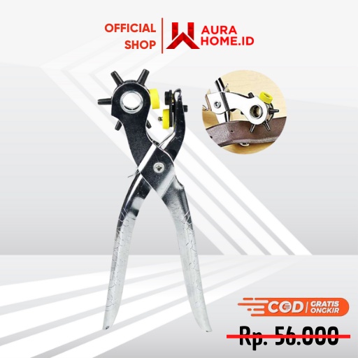 Tang Pembolong Tali Pinggang 9 Inch Punch Plier / Alat Pelubang Pembolong Ikat Pinggang Kulit Sabuk 