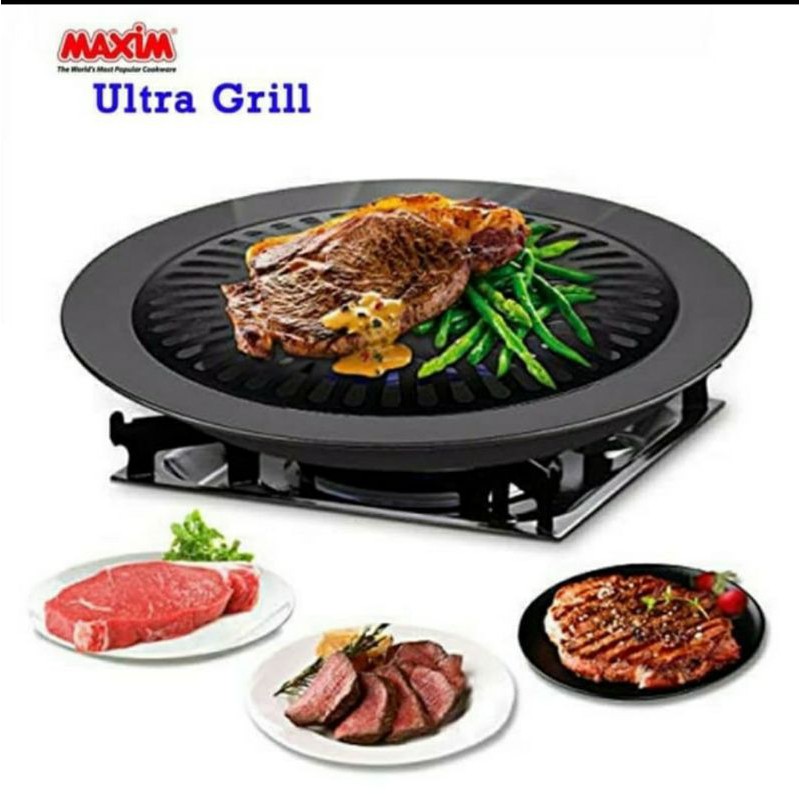 panggangan MAXIM ultra grill 25 cm - wajan pemanggang serbaguna teflon