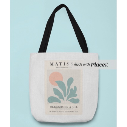 Tote Bag kanvas Matisse art work tote bag