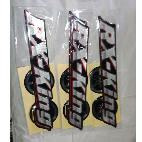 Emblem stiker tulisan rx king dop aki yamaha rx king kw