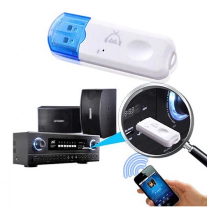 CK06 Bluetooth receiver USB untuk pemancar bluetooth audio speaker aktif audio Mobil dll