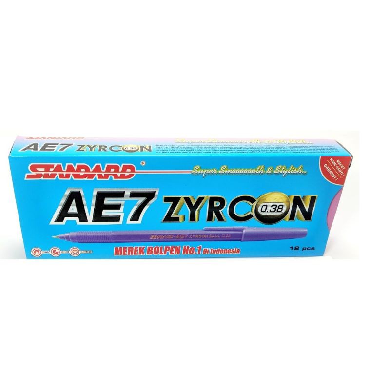 

Pulpen AE7 Zyrcon Ball 0.38mm(1Lusin)