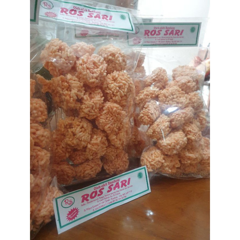 Ranginang Asin Terasi Bulat 200Gr Oleh Oleh Bandung