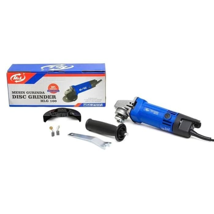 mesin gerinda H&amp;L HLG-100 mesin angle grinder 4&quot; power mantap