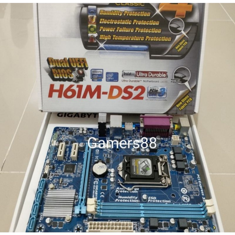 Motherboard Gigabyte H61M-Ds2 Mainboard Mobo LGA 1155