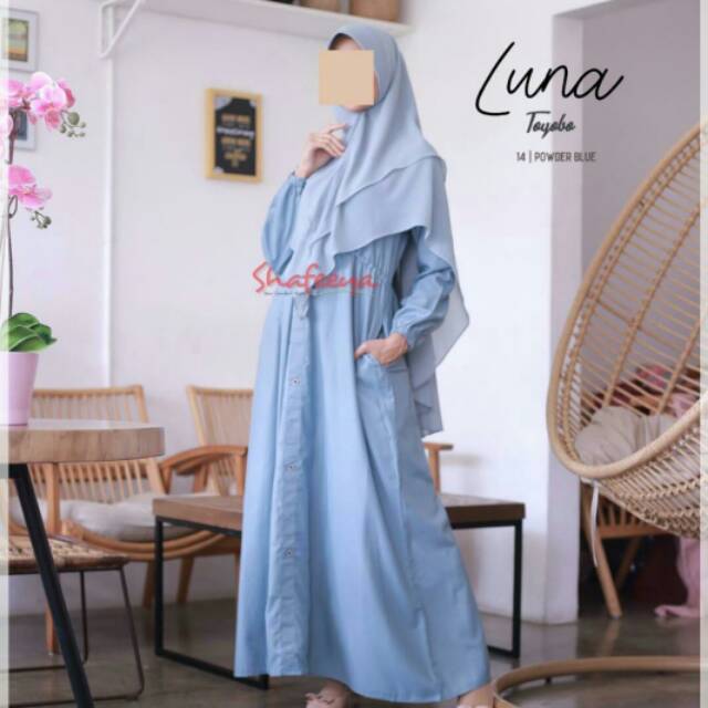 Gamis polos Luna by shafeeya