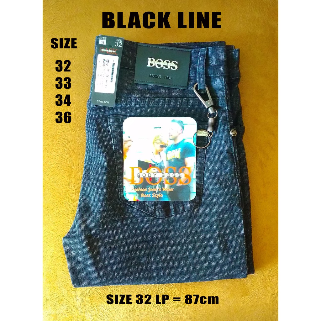 Celana Jean's BOSS Original "Black Line"