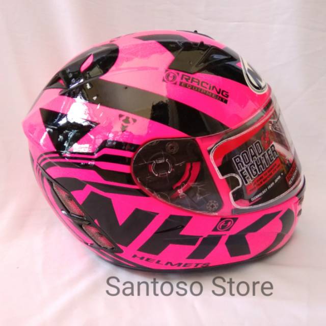 Helm Full Face NHK Terminator Road Pink Double Visor