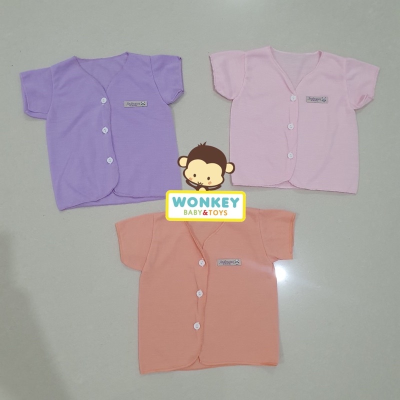 Baju Bayi Newborn Pastel Gradasi / Baju Bayi Panjang / Baju Bayi Pendek / Baju Bayi Kutung / Buntung 0-3 Bulan Boboko / Andreatex-Pendk PSTL GIRL 1pcs