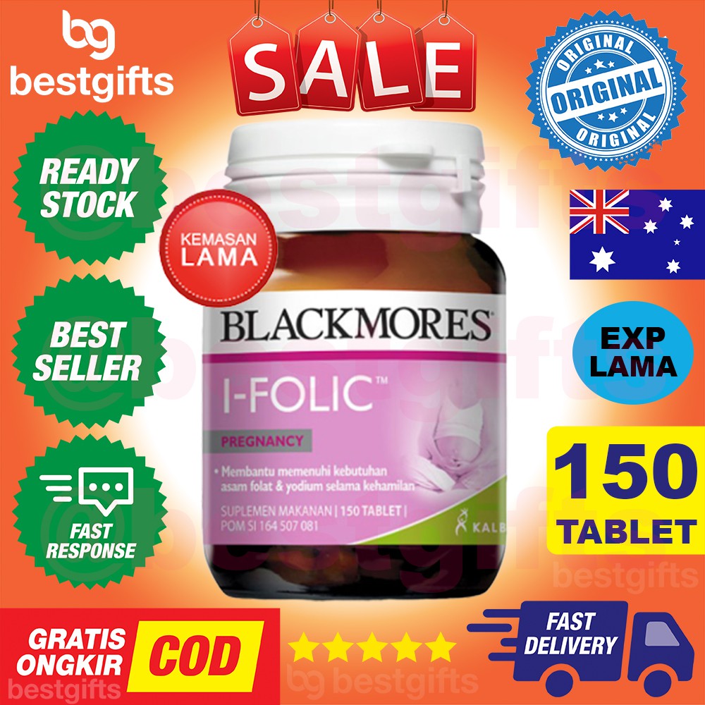 BLACKMORES I-FOLIC I FOLIC IFOLIC SUPLEMEN VITAMIN PREGNANCY PROGRAM IBU HAMIL - 150 TABLET