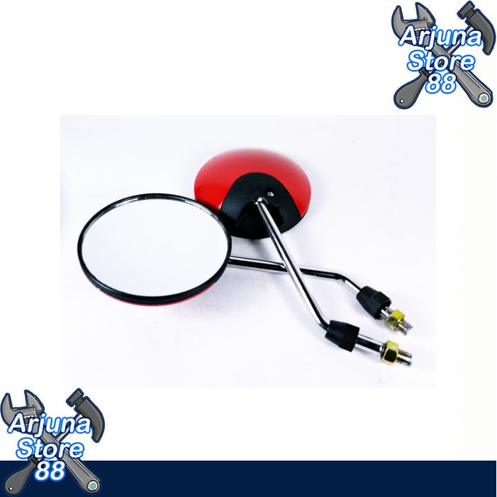 Spion Variasi Motor Scoopy Bulat Merah Honda Variasi Aksesoris Motor