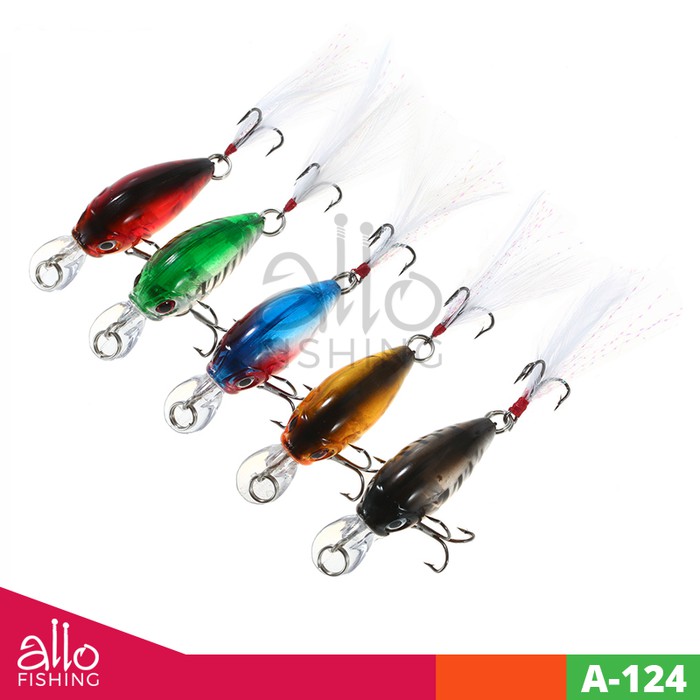 Umpan Pancing Lure Crank Mini Feather