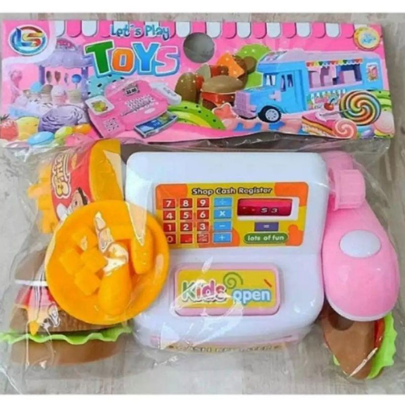 Mainan Kasir Mini ES Cream dan Permen Murah/Mainan anak kasir mini 15cm/cash register kasir kasiran