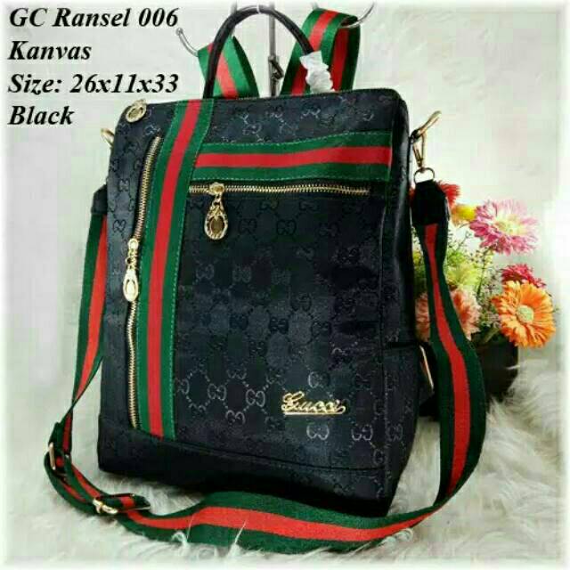 TAS RANSEL WANITA BATAM IMPORT TERBARU TAS WANITA IMPORT BATAM Gucci Ransel 006