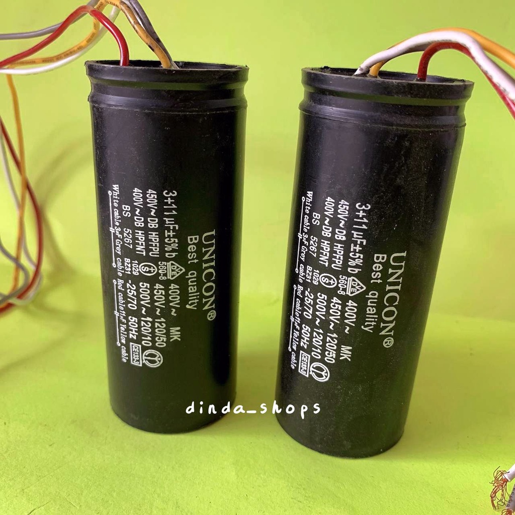 KAPASITOR MESIN CUCI 11 - 3 MIKRO CAPASITOR MESIN CUCI SHARP 11 + 3 MICRO
