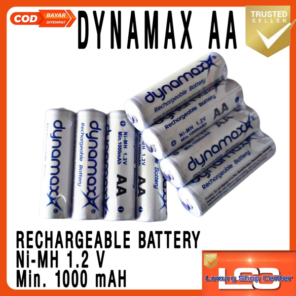 Baterai AA charge dynamax minim beli 4pc