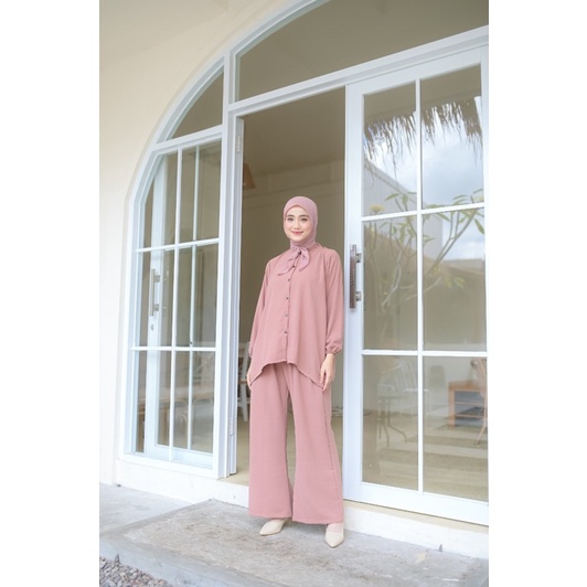 BEST SELLER | BISA COD | Daily set pejamas panjang premium busui - piyama lengan panjg rayon premium-3
