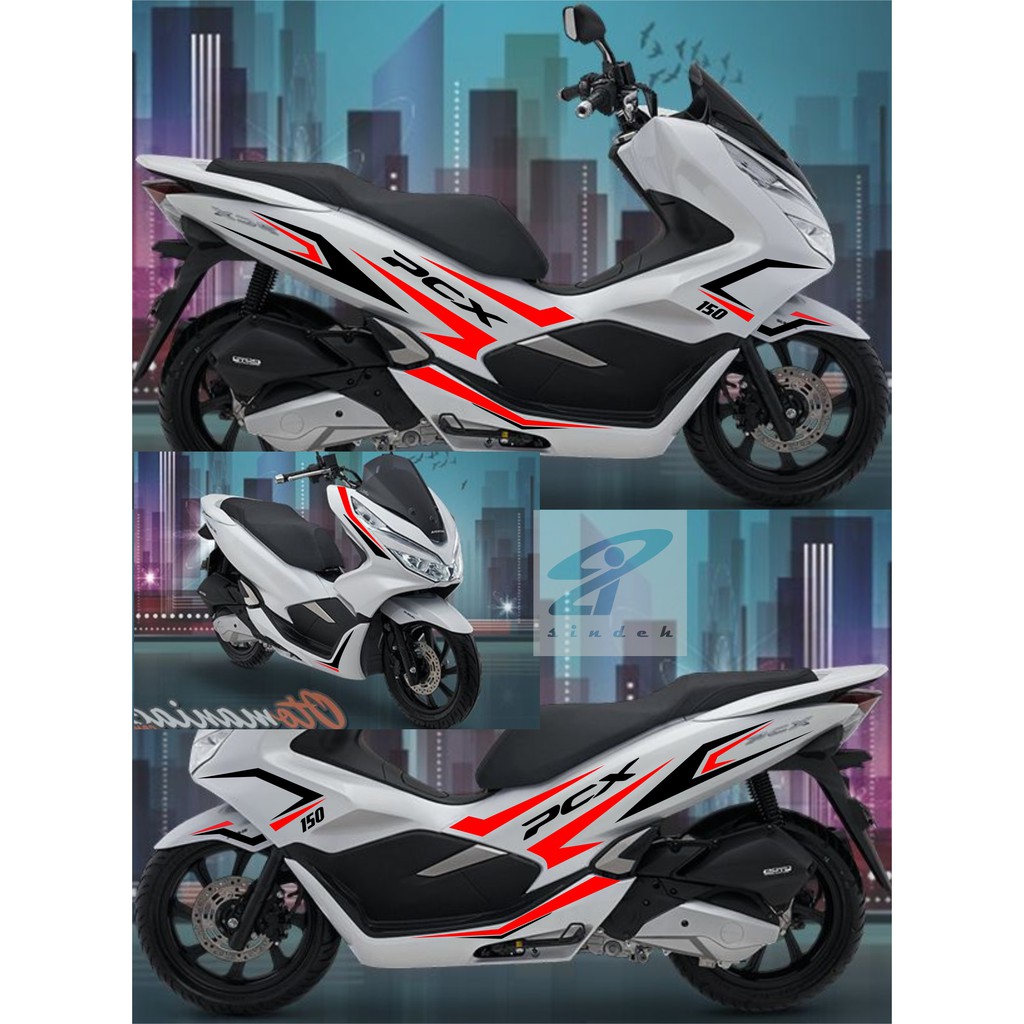 CUTTING STICKER MOTOR STRIPING STIKER MOTOR PCX KEREN BERKUALITAS - 01
