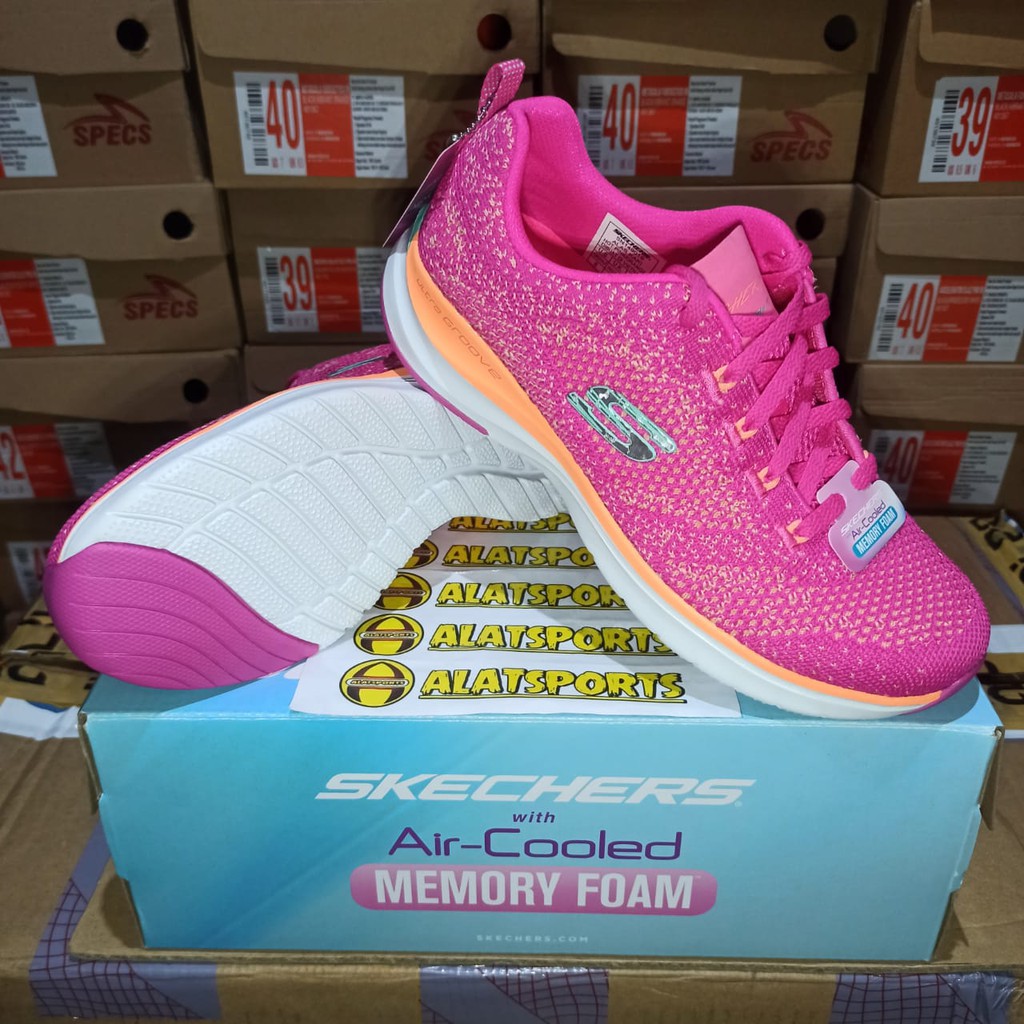 Skechers Ultra Groove 149019-HPOR Sepatu Sneaker Wanita Original