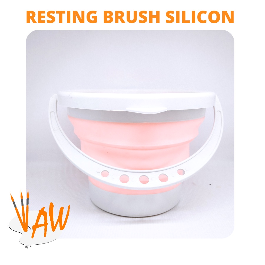 

Tempat Cuci Kuas Brush Washer Silicon