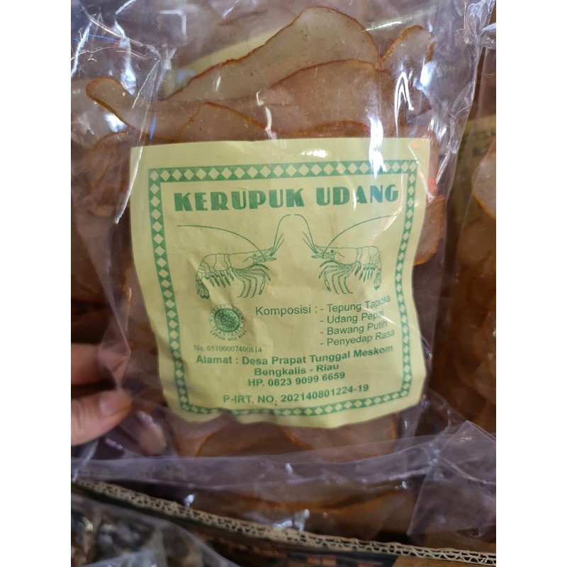 

Kerupuk Udang Khas Bengkalis Riau 250gr (P-IRT PERAPAT TUNGGAL MESKOM)