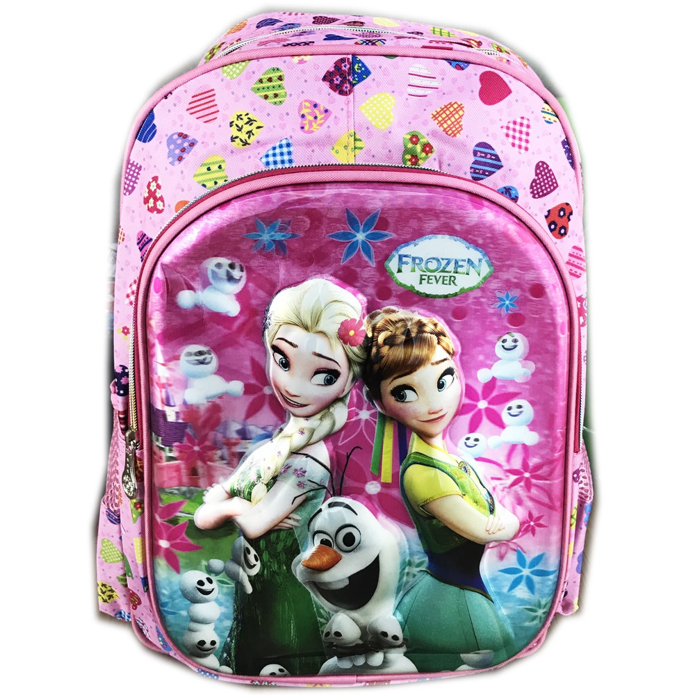 Tas Ransel Sekolah Anak SD Fever 5D Gambar Rubah2 LB - Pink Love Diamond