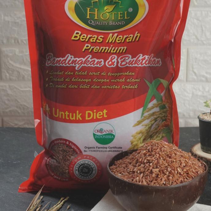 

BERAS- HOTEL BERAS MERAH PREMIUM - 2 KG -UNGGULAN.