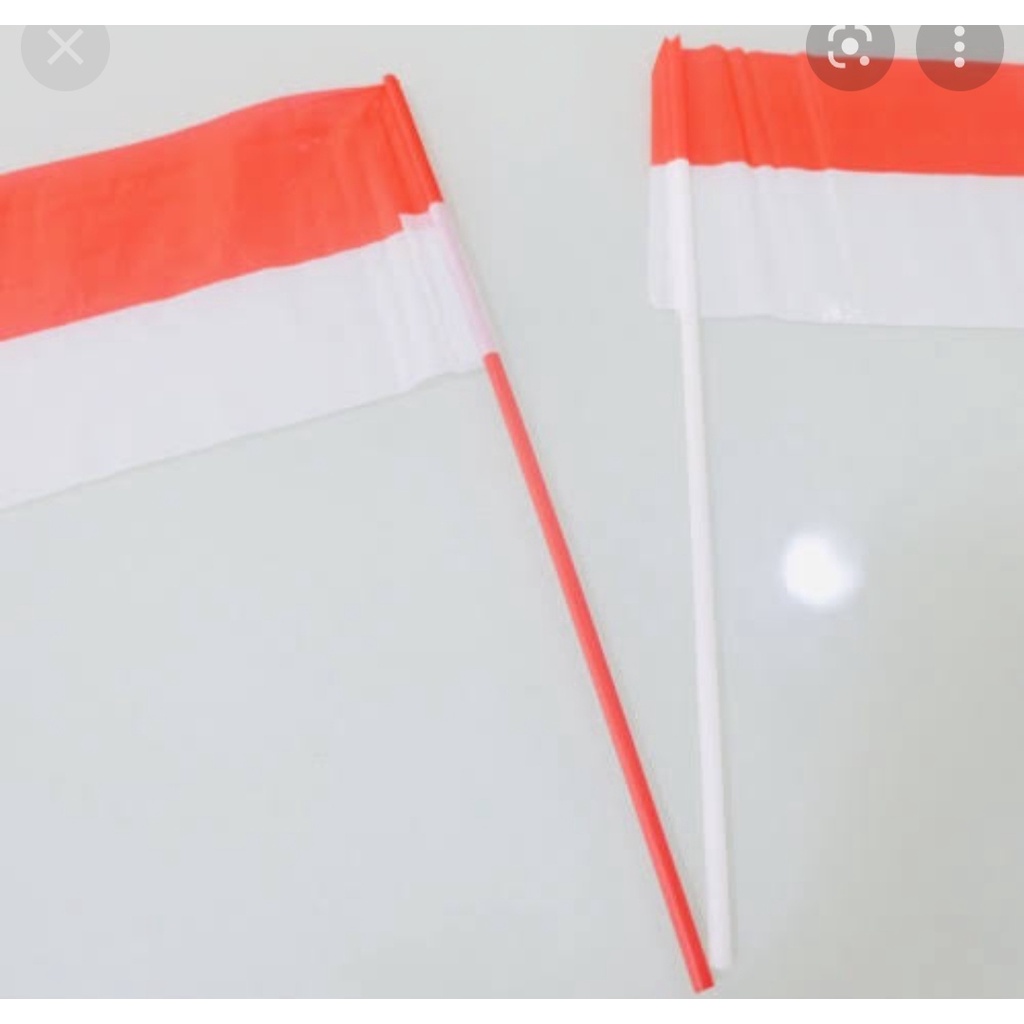 bendera pawai merah putih/bendera stik warna warni