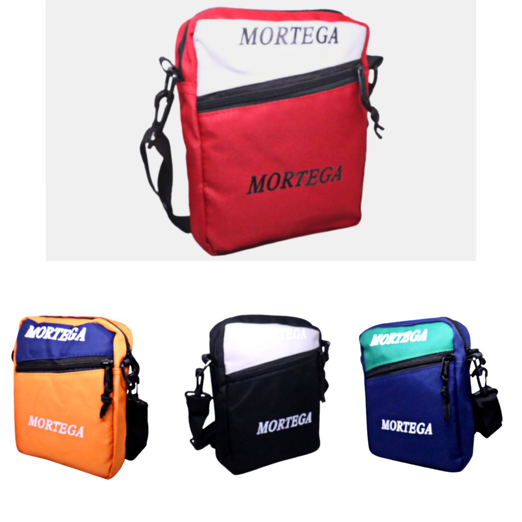 MORTEGA TAS SELEMPANG BAHAN KANVAS / SLING BAG MORTEGA KANVAS - 458