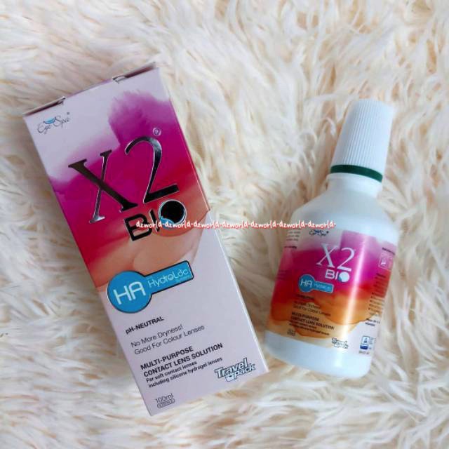 X2 Bio HA Hidrolic Lens Solution Cairan Pembersih Lensa 100 ml