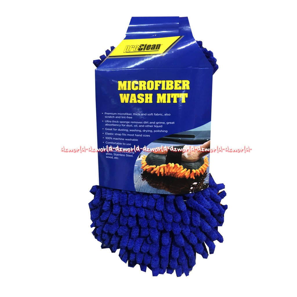 Pro Clean Microfiber Wash Mitt Sponge Pembersih