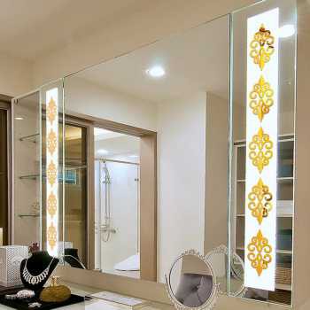 SOLEDI Sticker Dekorasi Dinding Mosaic Mirror Acrylic 10 PCS - SL01